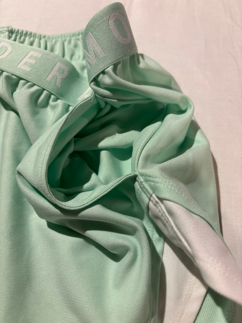 Under Armour Mint Green Performance Shorts - Picture 4 of 4